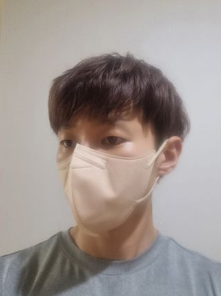 애니가드 셋업메베마스크 (대형 4컬러 + 중형 4컬러) — 5점을 준 리뷰어가 2022년 4월 올린 사용 사진