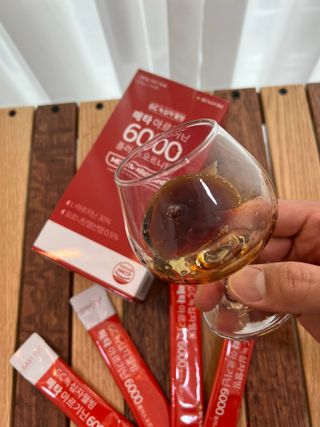 메타아르기닌 GC녹십자웰빙 메타 아르기닌 6000 플러스 오르니틴 — 5점을 준 리뷰어가 2022년 6월 올린 사용 사진