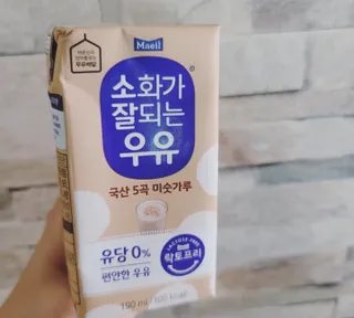 소화가 잘되는 우유 국산 5곡 미숫가루 — 5점을 준 리뷰어가 2021년 9월 올린 사용 사진