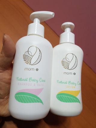 mom e 맘이 내추럴 베이비 케어 샴푸앤바스+로션 — 5점을 준 리뷰어가 2021년 1월 올린 사용 사진