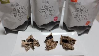 오봉산꽃부각 [만나식품] 오봉산 꽃부각 3가지 맛(오리지널, 새우맛, 매운고추맛) — 5점을 준 리뷰어가 2023년 1월 올린 사용 사진