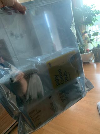 디어엘로디 프리미엄 유기농 유아 솜티슈 40매 3Pack +60매 1Pack 혼합형 — 5점을 준 리뷰어가 2021년 4월 올린 사용 사진