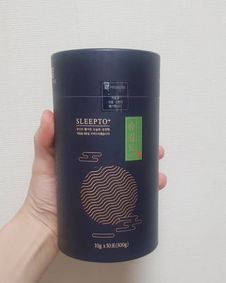 프리마인 자체 기업부설 연구소에서 찾아낸 건강한 수면의 비밀.  슬립토 플러스 30포 — 2.5점을 준 리뷰어가 2021년 11월 올린 사용 사진
