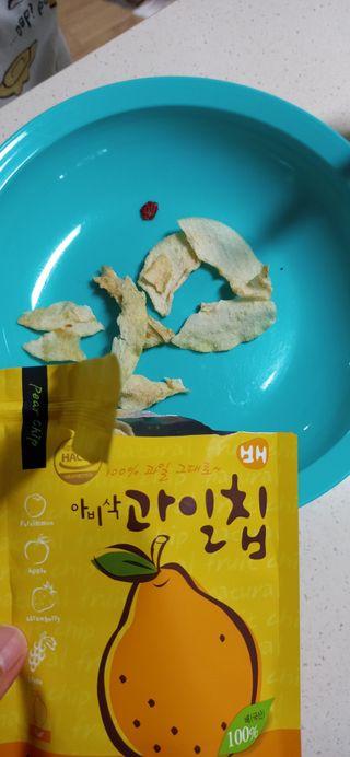 아비삭과일칩 5종 /딸기,사과,배,귤,무화과 5종 — 4.5점을 준 리뷰어가 2021년 5월 올린 사용 사진
