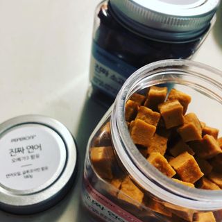 페페로니 진짜 오메가3 연어+소고기 180g+180g — 5점을 준 리뷰어가 2021년 7월 올린 사용 사진
