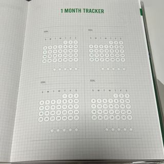 리훈 2023년 아이라이크 모눈 다이어리 미니달력 세트 — 5점을 준 리뷰어가 2022년 12월 올린 사용 사진