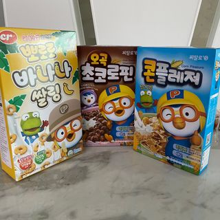 씨알푸드 뽀로로 시리얼 3종 — 5점을 준 리뷰어가 2022년 2월 올린 사용 사진