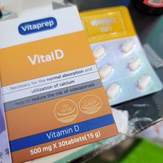 뉴트리션팩토리 비타프렙 바이탈디 비타민D 500mg — 5점을 준 리뷰어가 2021년 8월 올린 사용 사진