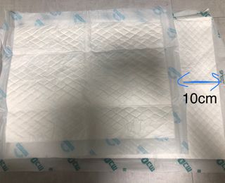 아베크 펫 와이드 프리미엄 중형 애견 강아지 배변 패드 54매 1팩 45g — 5점을 준 리뷰어가 2021년 7월 올린 사용 사진