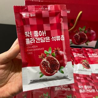 미쁨생활건강 콜라겐 담은 석류즙 70ml x 30포 — 5점을 준 리뷰어가 2021년 9월 올린 사용 사진