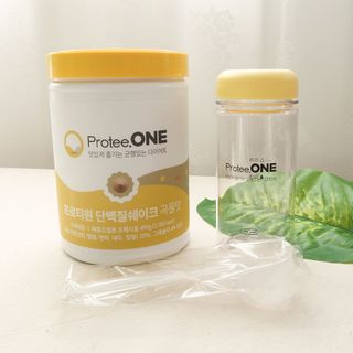 프로티원 단백질쉐이크 곡물맛 2주분 1통+보틀 — 5점을 준 리뷰어가 2021년 4월 올린 사용 사진