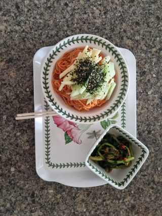 [한면원] 비빔국수 2인분 — 4점을 준 리뷰어가 2022년 8월 올린 사용 사진