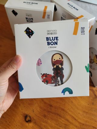 [블루 본 아이노우] 유아용 컬러마스크 40 PCS SET 2중 택 1 — 5점을 준 리뷰어가 2021년 4월 올린 사용 사진