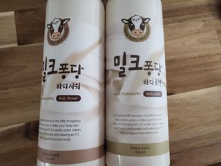 [과일나라] 대용량 밀크퐁당 바디로션+바디워시 2종 — 4점을 준 리뷰어가 2021년 10월 올린 사용 사진