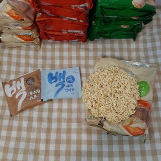[풀무원] 자연은맛있다 정면, 백면, 홍면  세트 — 5점을 준 리뷰어가 2021년 4월 올린 사용 사진