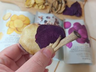 딜라이트 프로젝트 바삭한 원물칩 3종 고구마칩, 자색고구마칩, 느타리버섯칩 [총 6봉지] — 5점을 준 리뷰어가 2022년 3월 올린 사용 사진