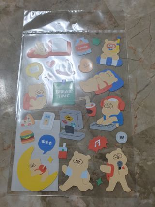 리훈 곰부 체크리스트+ 곰부 리무버블스티커 1장 — 5점을 준 리뷰어가 2021년 5월 올린 사용 사진