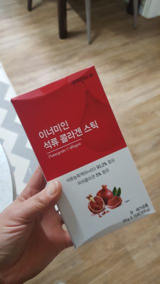 이너미인 석류 콜라겐 스틱 — 5점을 준 리뷰어가 2021년 1월 올린 사용 사진