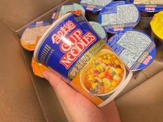 NISSIN 닛신 컵누들  4종 - 씨푸드오리지날, 씨푸드 스파이시, 씨푸드 커리, 씨푸드 XO소스 — 5점을 준 리뷰어가 2022년 3월 올린 사용 사진