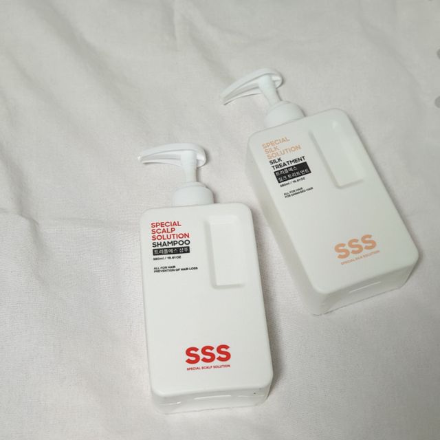 트리플에스 탈모 샴푸 580ml + 실크 트리트먼트 580ml 리뷰 사진