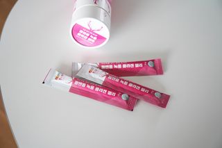 [몸엔용] 녹용 담은 탱탱 콜라겐 녹용 콜라겐 젤리 15g x 20포 — 4점을 준 리뷰어가 2022년 4월 올린 사용 사진