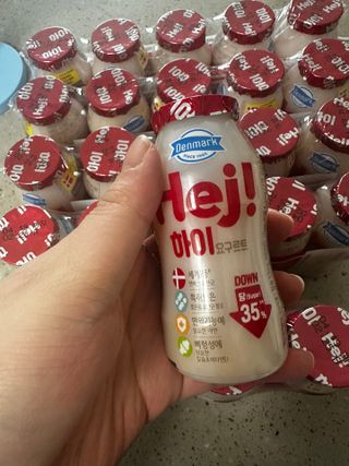 [구매평]덴마크 하이(Hej!) 브랜드 패키지(요구르트, 그릭요거트)only 로켓프레쉬 — 5점을 준 리뷰어가 2025년 4월 올린 사용 사진