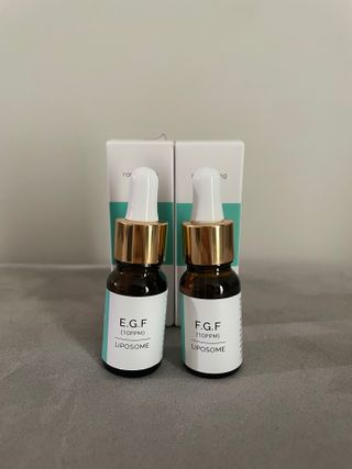 랑팡 EGF+FGF 10ppm 리포좀 앰플 원액 10ml — 5점을 준 리뷰어가 2021년 11월 올린 사용 사진