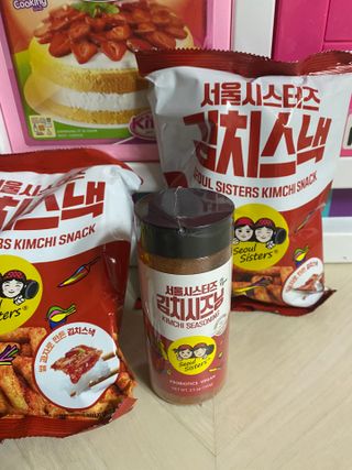 [서울시스터즈] 김치시즈닝 국내 최초 뿌려먹는 김치파우더 100g 1개+ 신제품 김치스낵 90g 2개 — 5점을 준 리뷰어가 2021년 9월 올린 사용 사진