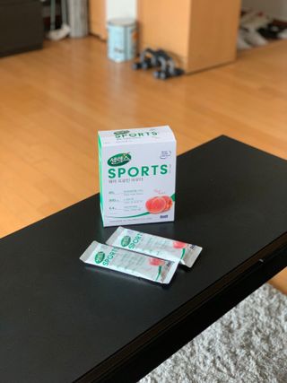 셀렉스스포츠 [복숭아맛] 셀렉스 스포츠 웨이 프로틴 파우더 스틱형 — 5점을 준 리뷰어가 2021년 5월 올린 사용 사진