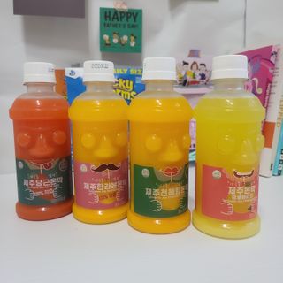 탐라원 제주의 맛, 몬딱주스 4종세트 - 한라봉몬딱주스, 천혜향몬딱주스, 청귤에이드, 당근몬딱주스 — 5점을 준 리뷰어가 2021년 7월 올린 사용 사진