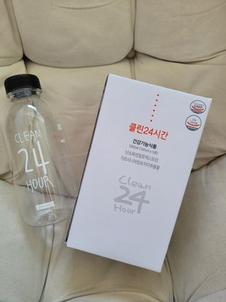 클린24시간 1BOX(5포) + 전용보틀(500ml) — 3.5점을 준 리뷰어가 2022년 10월 올린 사용 사진