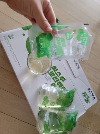 이롬 씨스루 프로틴워터 사과, 자몽 200ml x 12입 — 5점을 준 리뷰어가 2022년 9월 올린 사용 사진