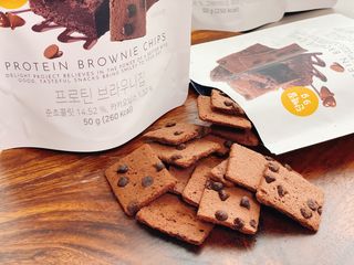 신상품) 딜라이트 프로젝트 프로틴  브라우니칩/ 카스테라칩 총 6EA — 5점을 준 리뷰어가 2022년 6월 올린 사용 사진