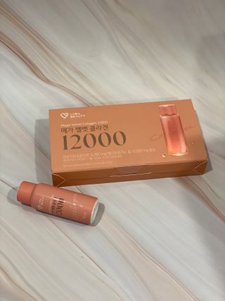 랩앤뷰티 메가 벨벳 콜라겐 12000 — 5점을 준 리뷰어가 2021년 5월 올린 사용 사진