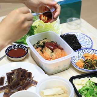 마라도푸드 포항 구룡포 햇 과메기 야채세트 마라도회식당 꽁치 — 5점을 준 리뷰어가 2023년 10월 올린 사용 사진