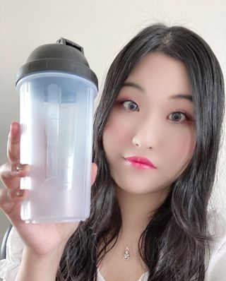 뉴트리션팩토리 닥터큐어 프리미엄쉐이크 다이어트쉐이크 — 5점을 준 리뷰어가 2021년 8월 올린 사용 사진