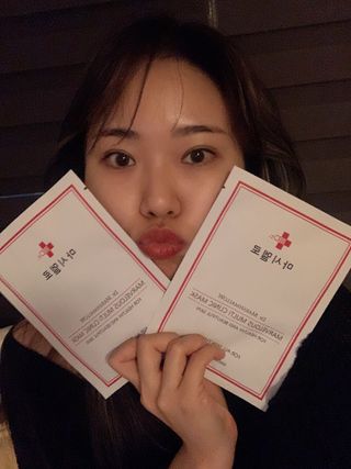 닥터마시멜로 마블러스 멀티 클리닉 마스크 — 5점을 준 리뷰어가 2021년 5월 올린 사용 사진
