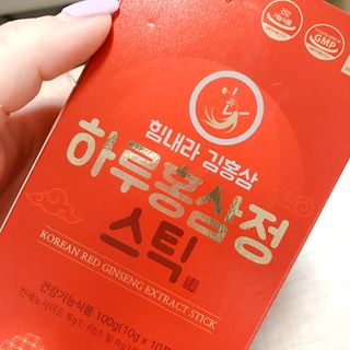 힘내라김홍삼 하루홍삼정스틱 10g x 10포 — 2점을 준 리뷰어가 2021년 3월 올린 사용 사진