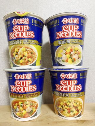 NISSIN 닛신 컵누들  4종 - 씨푸드오리지날, 씨푸드 스파이시, 씨푸드 커리, 씨푸드 XO소스 — 4.5점을 준 리뷰어가 2022년 4월 올린 사용 사진
