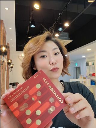 프리마인 귀족의 콜라겐, 92배 흡수율. 럭셔리 프리미엄 셀라브 콜라겐필름 30매 — 5점을 준 리뷰어가 2021년 10월 올린 사용 사진