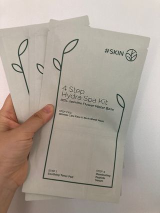 태그스킨 4스텝 주름개선 피부미백 영양 마스크팩 3개 세트(최신버전) — 5점을 준 리뷰어가 2022년 7월 올린 사용 사진