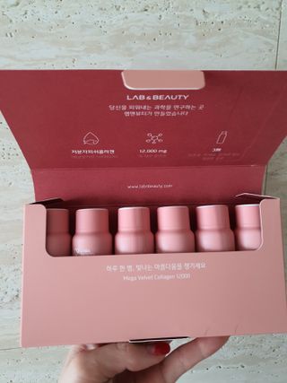 랩앤뷰티 메가 벨벳 콜라겐 12000 — 3.5점을 준 리뷰어가 2021년 6월 올린 사용 사진