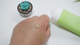 성분에디터 원더바스 카밍 캡슐 클리어 선 — 5점을 준 리뷰어가 2021년 7월 올린 사용 사진