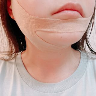 아이디플라코스메틱 아이디 페이스핏 마이너스 밴드 v2 — 5점을 준 리뷰어가 2021년 4월 올린 사용 사진