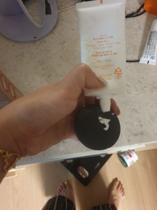 [후르디아] 혼합자차 선 에센스+톤업 선크림 2종 — 5점을 준 리뷰어가 2021년 8월 올린 사용 사진