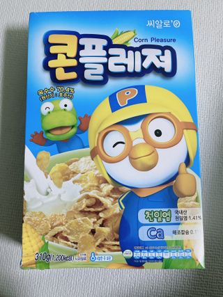 씨알푸드 뽀로로 시리얼 3종 — 4점을 준 리뷰어가 2022년 2월 올린 사용 사진