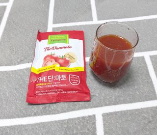 제이제이바이오 더단마토 프리미엄주스 100ml 30팩입 - 무설탕 스테비아 토마토즙 — 5점을 준 리뷰어가 2021년 11월 올린 사용 사진