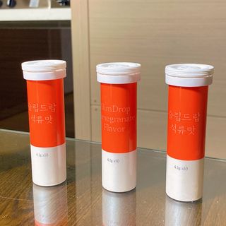[슬림드랍 석류맛] 건기식 다이어트 보조제 겸 비타민 — 4.5점을 준 리뷰어가 2022년 2월 올린 사용 사진