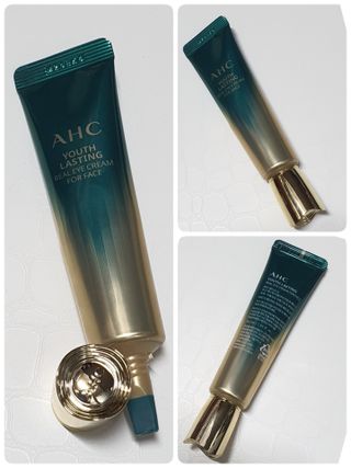 [NEW 탄력유턴 아이크림] AHC 유스 래스팅 리얼 아이크림 포 페이스 — 5점을 준 리뷰어가 2021년 3월 올린 사용 사진