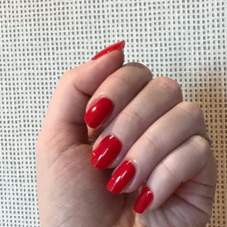 데싱디바 글레이즈 젤네일 크레이지 레드 가을 컬렉션_4종 중 택 1 — 4점을 준 리뷰어가 2021년 9월 올린 사용 사진